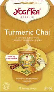 GOLDENER CHAI-TEE MIT KURKUMA (TURMERIC CHAI)(17 x 2 g) 34 g - YOGI-TEE