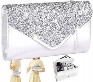 Umhängetasche - kleine Postbag - Elegante Lösung - Brokat - Auffälliges Design - Abendtasche - Strapazierfähiges synthetisches Leder