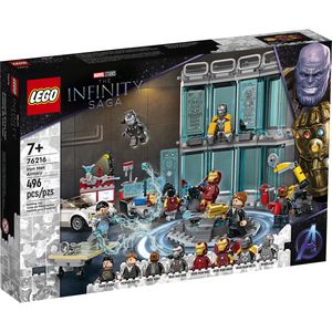 LEGO 76216 Marvel Iron Mans Werkstatt mit Anzügen mit Minifiguren