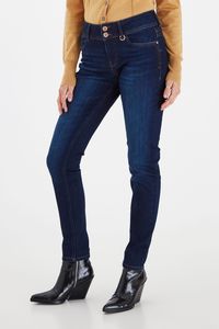 Pulz Jeans PZSUZY Damen Jeans Denim Hose Highwaist 5-Pocket Skinny Fit mit Stretch