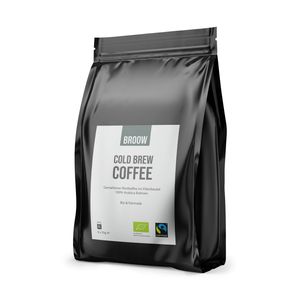 broow - Cold Brew Coffee Fairtrade gemahlener Röstkaffee im Filterbeutel DE-ÖKO-006
