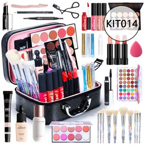 All-in-one Make-up-Set Überraschungsgeschenk | Komplettes Make-up-Set für Frauen, unverzichtbares Einsteiger-Set D