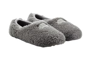 Damen Hausschuhe UGG Birche Pelz Slip-on grau 36