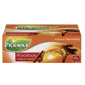 Pickwick Teebeutel Rooibos Original Spices 100 Beutel á 1,5g mit Papierumschlag (Rooibos & Zimt)