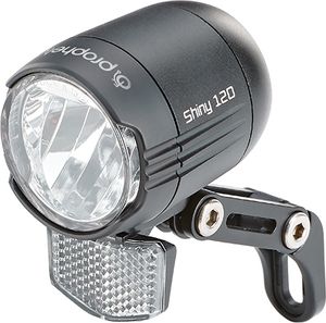Prophete LED-Scheinwerfer 120 Lux | Fahrradbeleuchtung | Aluminium | OSRAM LEDs | für E-Bike (6-48 V) | inkl. Halterung | Seitliche Sichtbarkeit