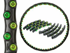 EB FIT Hula Hoop Reifen mit Massagenoppen Bauchtrainer 98 cm 1,2 kg Magnete