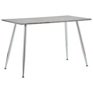 Esstisch Möbel,Tische,Esstische Beton und Silbern 120x60x74 cm MDF
