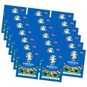 Topps UEFA EURO 2024 Sticker - Fußball EM Sammelsticker - 20 Tüten