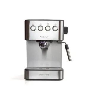 PRIXTON Verona-Kaffeemaschine | mit doppeltem Auslassfilterhalter, Espresso, 20 Bar