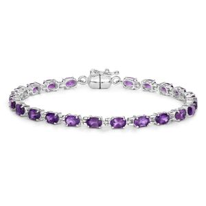 B1143A_19cm Tennisarmband mit lila Amethyst XB0113 XEN