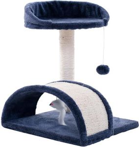 Kratzbaum Katzenbaum Katzenkratzbaum 42 cm Kletterbaum Spielbaum Dunkelgrau