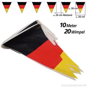Goodymax® Wimpelkette 10 m Deutschland einseitig