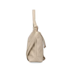 Rieker Damen Schultertasche Umhängetasche Handtasche geknoteter Kordel H1514, Farbe:Beige