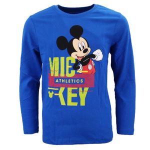 Disney Mickey Maus Langarm T-Shirt – Blau / 116