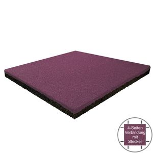 Fallschutzmatten 45mm violett | Spielplatzmatten 50x50 cm