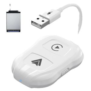 Wireless Carplay Konverter, Bluetooth- und WiFi-Konnektivität, Plug-and-Play-Adapter, Weiß A