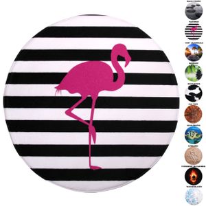 SANILO® Badteppich rund Flamingo Ø 80 cm