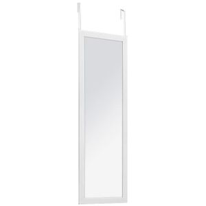 Spiegel an Türen in Aluminiumrahmen hängen, 110x36 cm - Atmosphera, Farbe:weiß