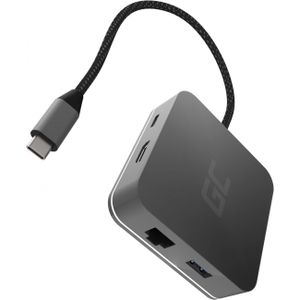 Green Cell AK61 HUB USB-C 6in1 Docking-Station