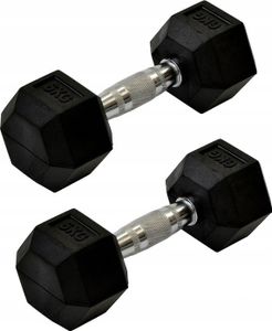Gumová činka hex 6 kg enero fit 1 kus