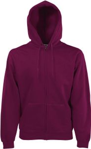 Fruit of the Loom 62-034-0 | Premium Hooded Sweat-Jacket - Farbe: Burgundy - Größe: XL Fruit of the Loom 62-034-0 | Premium Hooded Sweat-Jacket - Farbe: Burgundy - Größe: XL