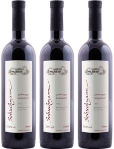 Schuchmann wines Kindzmarauli 2022, gruzínské červené polosladké víno, (3 x 0,75 l)