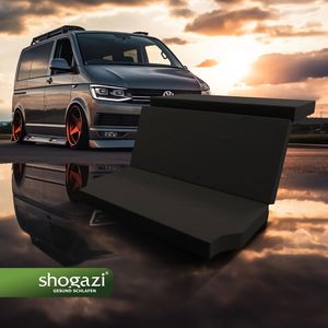 VW T6 Matratze, Luxus Faltmatratze   T5, Multivan, California Beach,  Camper, TRAVEL 190x150x12 cm, Camping Bus ✔ hochwertiger Kaltschaum ✔  direkt vom Hersteller shogazi ® Manufaktur Germany