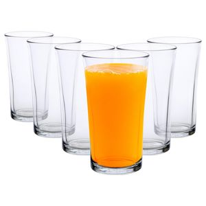 6x Klar 280ml Lys Highball-Gläser - Groß Glas Wasser Gin Saft Cocktail Trinken Glaswaren Becher-Set - von Duralex