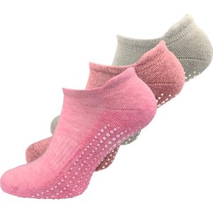 3 Paar Damen Yoga & Pilates Socken | Stoppersocken | ABS Socken | Plüschsohle