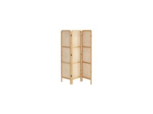 Paravent Raumteiler Ethno-Stil - 135 x 180 cm - Rattan & Bambus - Naturfarben - TELIE