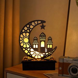 FUFRE Hölzerne Ramadan LED-Lampe, einzigartige Dekoration für Ihr Zuhause