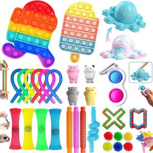 30-teiliges Set Push Bubble Fidget Toy, Erwachsene Stress Relief Spielzeug, Antistress Fidget Sensory Toy