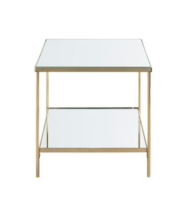 HAKU Möbel Beistelltisch, vermessingt - Maße: B 45 cm x H 46 cm x T 45 cm; 54157