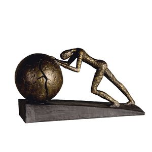Casablanca by Gilde Dekofigur Skulptur Heavy Ball bronzefarben H. 21,5 cm,59598