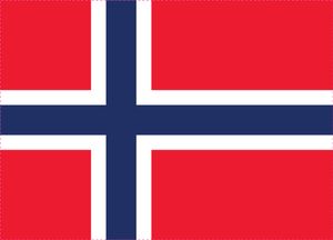 1 Stück "Flaggen und Banner" 30cm breit -selbstklebende "Norwegen" ES-FL-NRW-30-G-NL