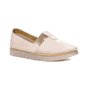 Damen Leder Mokassins Maciejka 05432-22 Helles Beige 37