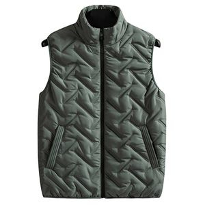 Herren Westen Jacke Mit Taschen Vest Casual Outwear Warm Full Reißverschluss Mäntel Winter Bohnengrün,Größe:EU 4XL