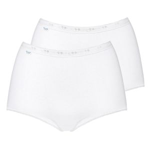 Sloggi Basic+ Maxi dámske nohavičky do pása 2 balenia, nemecké veľkosti:42, Sloggi Farby:White 0003