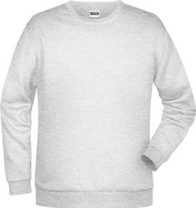 Klassisches Rundhals Sweatshirt für Herren ash, Gr. 4XL