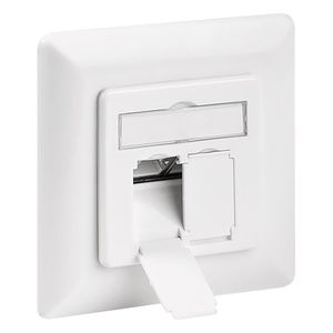 Gniazdo sieciowe, podtynkowe, CAT 6, 2x RJ45