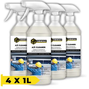 MRM CHEMICALS Klimaanlagenreiniger Desinfektion Spray 1L, Klifektionsmittel Air Conditioner Cleaner Schimmelentferner, Beseitigt Lästige Duft x4