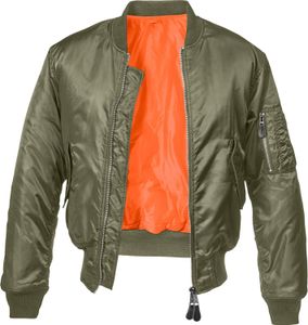 Brandit Bomberjacke Herren MA1 oliv Basics 100% Nylon L