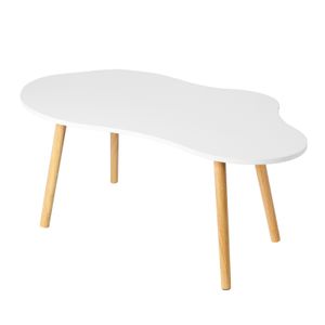 Kleiner Couchtisch, Mid Century Modern Tea Table, Living Room Center Minimalist Display Couchtisch mit Wolkenform