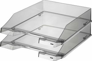HAN 1026-X-24 Briefkorb C4 255x348x65 mm, transparent grau Kunststoff