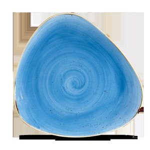 Churchill Super Vitrified Stonecast Cornflower Blue Dreiecksteller, 26,6 cm, 12 Stück