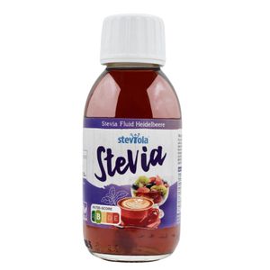 Steviola® Stevia Fluid Heidelbeere 125ml | Flavour Drops | vegan | flüssige Süße | Stevia Tropfen | Zuckerersatz | kalorienarm | flüssiges Stevia