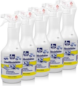 Dr. Becher Schnelldesinfektion 1L wirksam gegen Bakterien & Pilze (5er Pack) Dr. Becher Schnelldesinfektion 1L wirksam gegen Bakterien & Pilze (5er Pack)