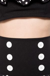 Belsira, Retro-Set, schwarz/weiß, L