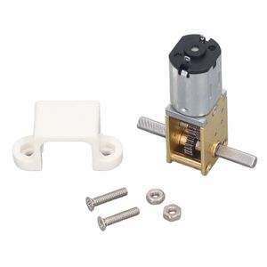DC-Getriebemotor, 60 U/min, Doppelwelle, geräuscharm, DC12V, Schneckengetriebe-Drehzahlreduzierungsmotor für Roboter