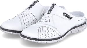 Krisbut Straßenslipper(Trott) Abs.b.25 mm in weiss/weiss kombi, Gr. 39